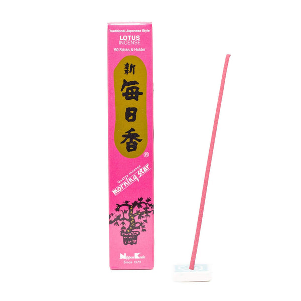 Nippon Kodo Räucherstäbchen Räucherstäbchen Morning Star, Lotus, 50 Sticks, 12 cm, Brenndauer 25 min