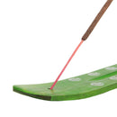 aqasha® Räucherzubehör Räucherstäbchenhalter Brettchen Baum des Lebens - Holz - grün