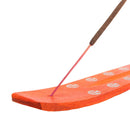 aqasha® Räucherzubehör Räucherstäbchenhalter Brettchen Baum des Lebens - Holz - orange