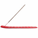 aqasha® Räucherzubehör Räucherstäbchenhalter Brettchen Baum des Lebens - Holz - rot