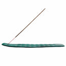 aqasha® Räucherstäbchenhalter Brettchen Buddha dunkelgrün