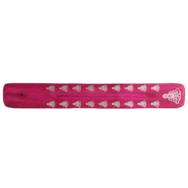 aqasha® Räucherstäbchenhalter Brettchen Buddha pink