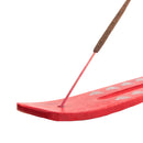 aqasha® Räucherstäbchenhalter Brettchen Buddha rot