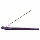 aqasha® Räucherstäbchenhalter Brettchen Buddha violett