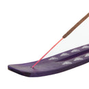 aqasha® Räucherstäbchenhalter Brettchen Buddha violett
