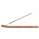 aqasha® Räucherzubehör Räucherstäbchenhalter Brettchen Yin & Yang - Holz - braun