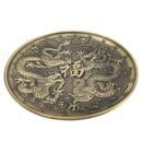 Räucherstäbchenhalter Drache rund aus Zink, bronzefarben (Ø 10cm)