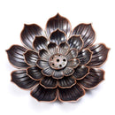 aqasha® Räucherzubehör Räucherstäbchenhalter Lotus braun