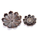 aqasha® Räucherzubehör Räucherstäbchenhalter Lotus braun