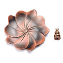 aqasha® Räucherzubehör Räucherstäbchenhalter Lotus kupferfarben