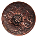 aqasha® Räucherstäbchenhalter - Zink - Drache - silber (Ø = 10cm)