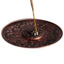 aqasha® Räucherstäbchenhalter - Zink - Drache - silber (Ø = 10cm)