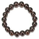 aqasha® Armband Rauchquarz - Armband - Kugeln - (Kugel-Ø: 8 mm)
