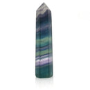 aqasha® Edelstein Regenbogenfluorit Obelisk