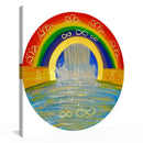 Jasmine Zaunschirm Kunstdruck Leinwand / 20x20 cm Reichtum - Kunstdruck