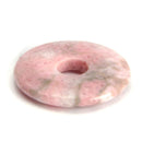 aqasha® Anhänger Rhodonit - Donut für Halskette (4x4 cm)