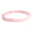 aqasha® Rosenquarz - Armband - Kugeln (0,6 cm)