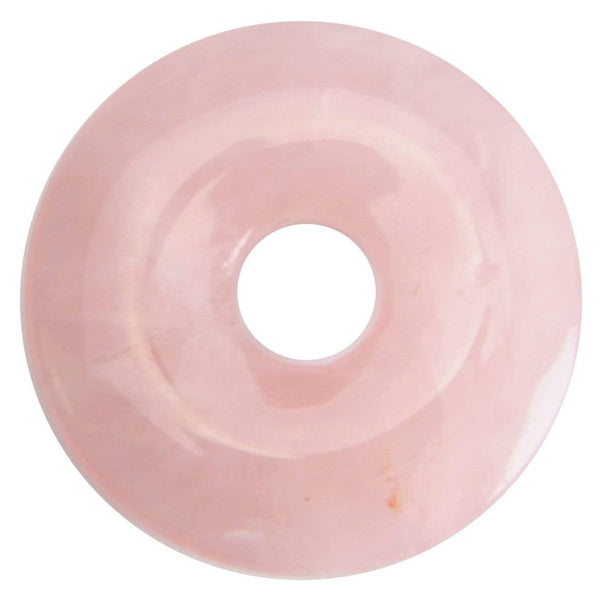aqasha® Rosenquarz - Donut für Halskette (3x3 cm)