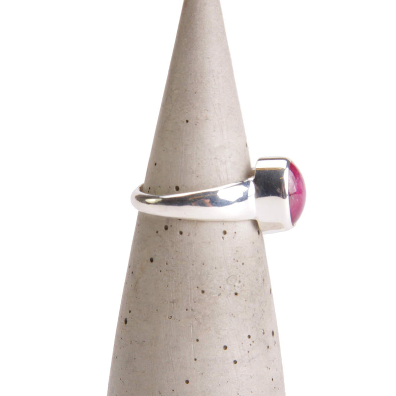 aqasha® Ring Rubin, Sterlingsilber 925 - Ring - Größe 55