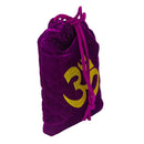 Beutel aus Samt mit Bändel, Spirituelle Symbolik: Om/Aum