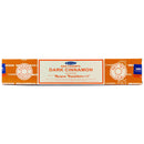 Satya Nag Champa Dark Cinnamon, Dunkler Zimt Räucherstäbchen, 12 Sticks, 20cm, Brenndauer 45min