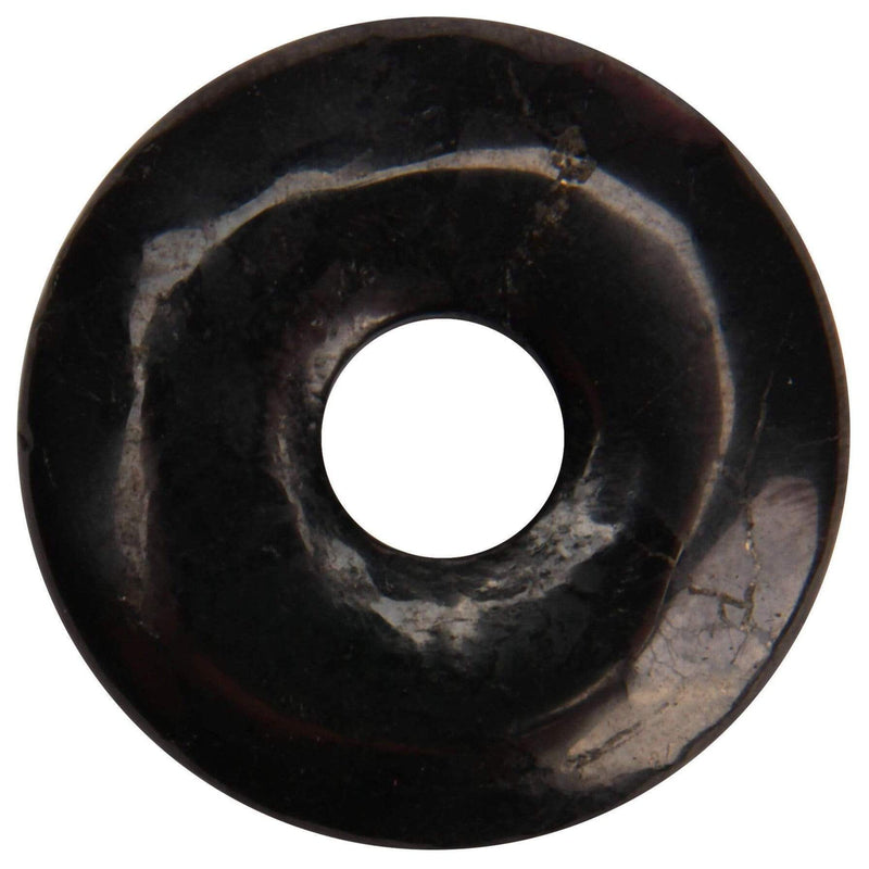 aqasha® Anhänger Schungit - Donut für Halskette (3x3 cm)