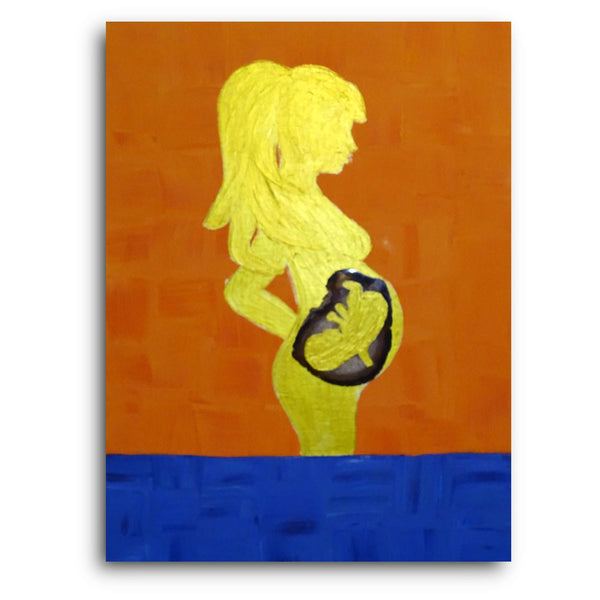 Jasmine Zaunschirm Kunstdruck Leinwand / 40x30 cm Schutz für die Schwangerschaft - Kunstdruck