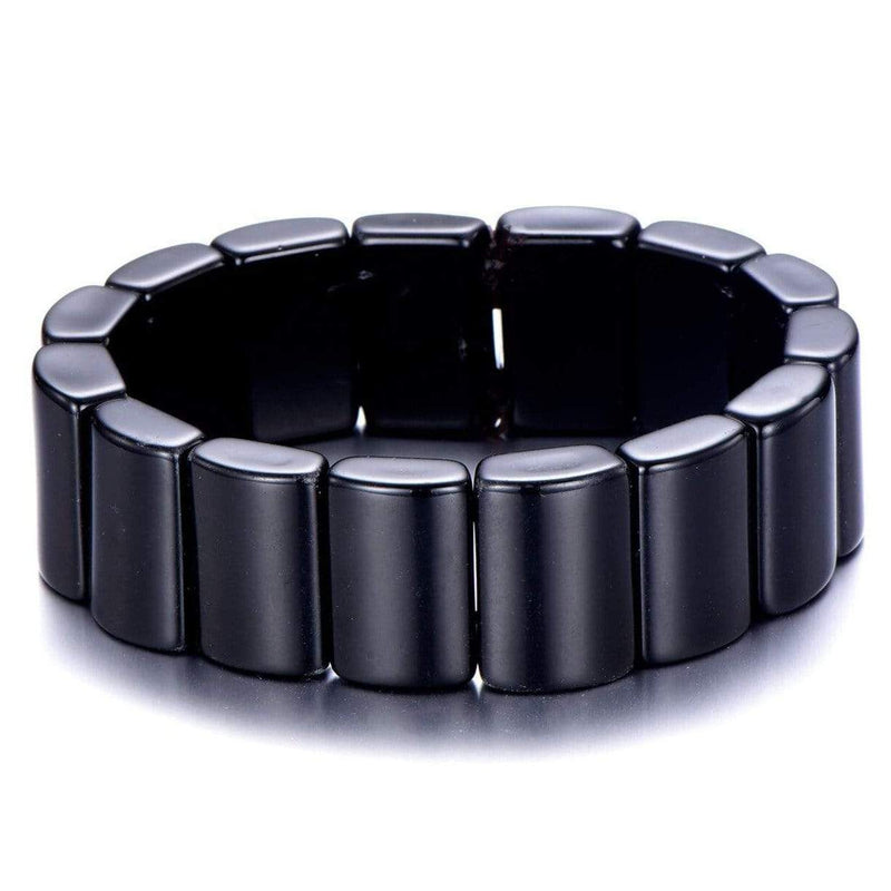 aqasha® Armband Schwarzer Turmalin Armband (Schörl)