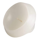 aqasha® Schwimmkerze - Paraffin - weiß (Höhe: 6cm, Ø = 7cm)