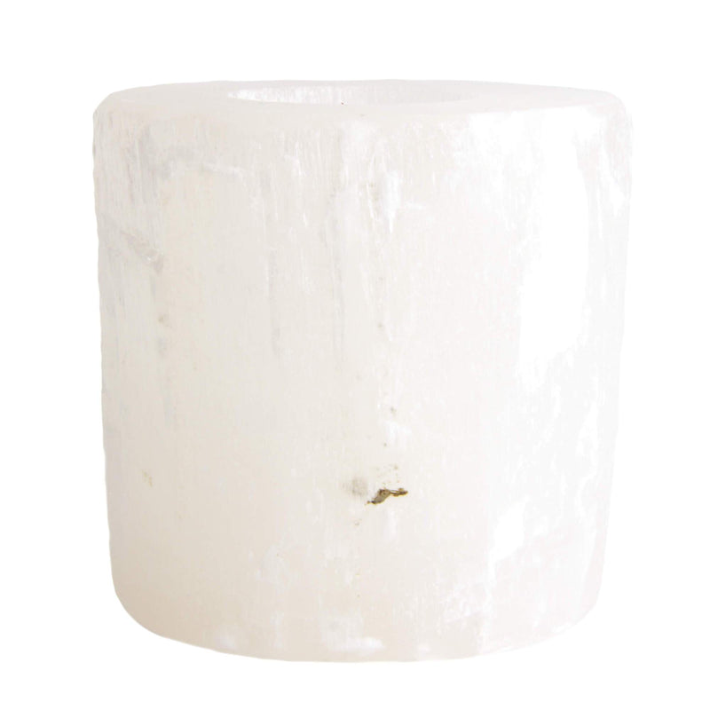aqasha® Kerze Selenit - Teelichthalter (12x11 cm)