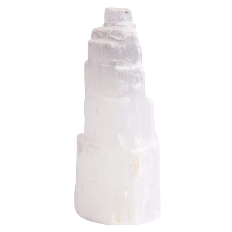 aqasha® Edelstein Selenit - Turm (10x4,5 cm)