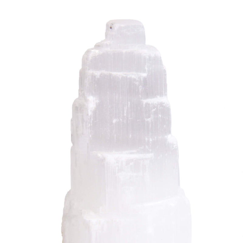 aqasha® Edelstein Selenit - Turm (10x4,5 cm)