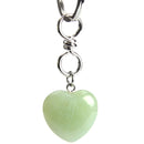 aqasha® Serpentin - Schlüsselanhänger - Herz (3x2 cm)