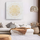 Linda Giese Kunstdruck Shri Yantra weißer Hintergrund - Kunstdruck