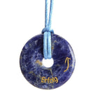 aqasha® Anhänger Sodalith - Halskette - Donut Erfolg (4x4 cm)