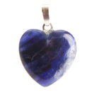 aqasha® Anhänger Sodalith - Halskette - Herzform (1,5x1,5 cm)