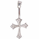 aqasha® Anhänger Sterlingsilber 925 - Donuthalter - Kreuz (2,2x2,2 cm)