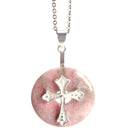 aqasha® Anhänger Sterlingsilber 925 - Donuthalter - Kreuz (2,2x2,2 cm)