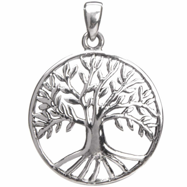 aqasha® Anhänger Sterlingsilber 925 - Halskette - Baum des Lebens (2,5x2,5 cm)