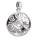 aqasha® Anhänger Sterlingsilber 925 - Halskette - Spirale (3x3 cm)