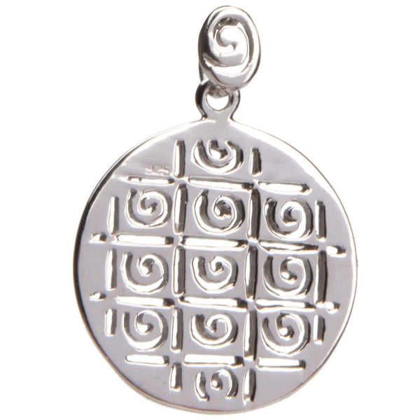 aqasha® Anhänger Sterlingsilber 925 - Halskette - Symbole (3x2,6 cm)