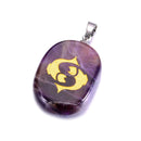 aqasha® Anhänger Sternzeichen Fische - Halskette - Amethyst (4x3 cm)