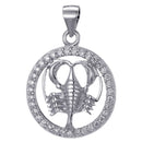 Antonia Langsdorf Anhänger Sternzeichen Krebs - Halskette - 925 Silber (2,2x1,9 cm)