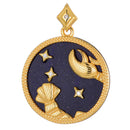 Antonia Langsdorf Anhänger Sternzeichen Krebs - Halskette - Silber Vergoldet (2x2 cm)