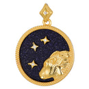 Antonia Langsdorf Anhänger Sternzeichen Löwe - Halskette - Silber Vergoldet (2x2 cm)