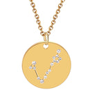 aqasha® Anhänger Sternzeichen Schmuck - Halskette - Fische (2x2 cm)