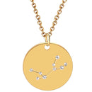 aqasha® Anhänger Sternzeichen Schmuck - Halskette - Jungfrau (2x2 cm)