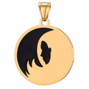 aqasha® Anhänger Sternzeichen Schmuck - Halskette - Jungfrau (3,3x3,3 cm)