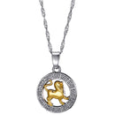 Antonia Langsdorf Halskette Sternzeichen Schmuck - Halskette - Löwe (2,5x2,5 cm)