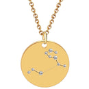 aqasha® Anhänger Sternzeichen Schmuck - Halskette - Löwe (2x2 cm)